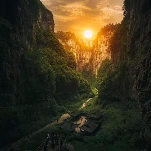 仙天九龚乌·武隆仙女山天生三桥九黎城乌江画廊龚滩古镇2日纯玩游